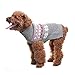 SCENEREAL Dog Sweater Christmas Winter Knitwear Xmas Clothes Classic Warm Coats for Cold Days, Grey M