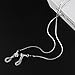 TINKSKY Spectacles Eyeglasses Chain Neck Cord, 70cm (Silver)