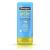 Neutrogena CoolDry Sport Sunscreen Lotion with Broad Spectrum SPF 70, Cooling Sweat- & Water-Resistant Sunscreen with Oil- & PABA-Free Formula, 5 fl. oz