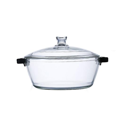 QNMM - Recipiente de Cristal con Tapa (Resistente al Calor ...