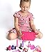 PixieCrush Pretend Play Makeup Kit. Designer Girls Love Set Heart Bag