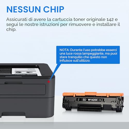 MYCARTRIDGE 142X 142A Compatible Toner for HP 142A Toner Replacement for HP LaserJet M140W for Laserjet M110W M140WE M110WE M139WE M139W for W1420X W1420A (No Chip,1 Black)