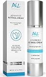 Anti-Wrinkle Retinol Cream with Hyaluronic Acid - Rapid Results in 2-4 Weeks -Gentle Anti Aging Moisturizer Night Cream for Women and Men - Rose Water, Jojoba, and Aloe Vera - USA Made, 1.7 Ounce