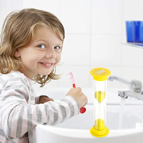 Dsmile Sand Timer,Plastic Hourglass Timer,Colorful Sandglass Hourglass Sand Clock Timer 30sec / 1min / 2mins / 3mins / 5mins / 10mins (12pcs)