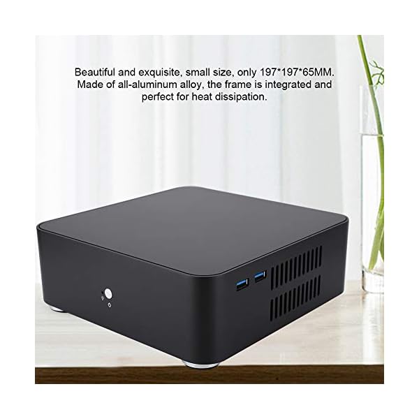 Black Aluminum Alloy HTPC Case Mini ITX Computer Case Mini ITX, USB3.0 HTPC case, for MINH-IIX Motherboard for 6.69 * 6…
