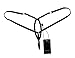 Esquki Womens Sexy G String Pearl Massage Thongs (Free Size, Black),Free Size