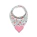 Pickle & Olive Baby Bandana Teething Bibs with Attached Teether- Set of 4 - Floral