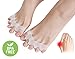 Gel Toe Separator Rubber Toe Stretchers Toe Spacers Used for Cushioning and Relieve Bunion Pain Toe Straightener Achilles Stretcher for Men and Women (1 Pair)