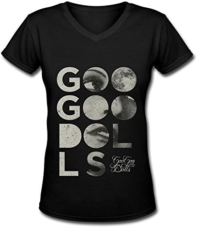 Goo Goo Dolls Live Concert 2016 Fashion V Neck T Shirt For Women Black