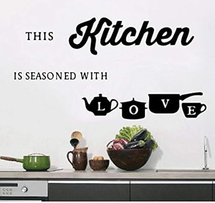 Chunxd Large Kitchen Wall Sticker Cuisine Coffee Vinyl Stickers
