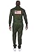 Tipsy Elves Men's Pilot Costume - Green Military Flight Halloween Jumpsuit Size Large