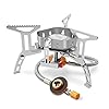 Gas Camping Stove 3500W Opvouwbare Mini Gasfornuis met Piezo Ontsteking en Opbergdoos, Duurzaam Winddicht Gasfornuis…