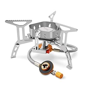 Gas Camping Stove 3500W Opvouwbare Mini Gasfornuis met Piezo Ontsteking en Opbergdoos, Duurzaam Winddicht Gasfornuis…
