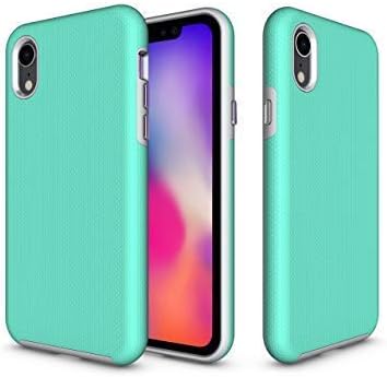 Walgu Slim Hybrid Shockproof Protective Case Anti-Fingerprint for 5.8 inch Apple iPhone Xs (2018) Apple X(2017 (Green Mint)