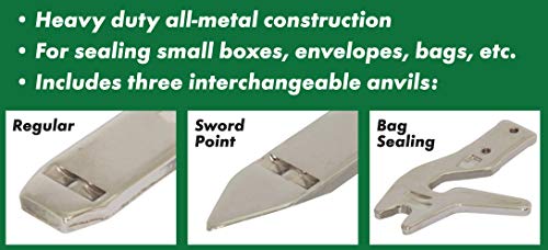 KP-R31 Heavy Duty Manual Plier Stapler - Blunt, Sword and Bag Sealer anvils Included. for Staples STCR5019, STH5019, JK694, Rapid 73. 1/4" - 1/2" SIM Rapid HD31 10540310