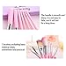 Cute Hello KItty 7PCS Makeup Brush Set Foundation Eyebrow Eyeliner Blush Cosmetic Concealer Brushes Pink (Pink)