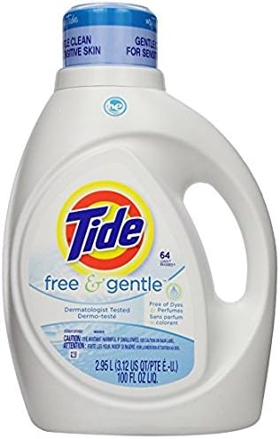 Tide HE Liquid Laundry Detergent, Free &amp; Gentle, 100-oz. - Pack of 2
