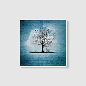 Framed Canvas Wall Art for Living Room, Bedroom Trees Canvas Prints for Home Decoration Ready to Hang - 16x16 inches