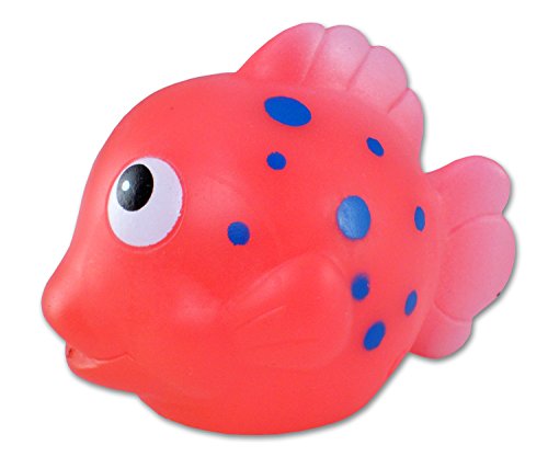 Puzzled Pink Reef Fish Bath Buddy Squirter Pink 3 Inch