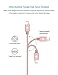 OPSO [Apple MFi Certified] 0.15M / 0.5 ft Nylon Braided Lightning 8-pin to USB Charging Cable/Cord Compatible with iPhone 7 6s 6 Plus 5s 5,iPad Pro Mini iPod - Rose Gold