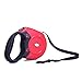 Retractable Dog Leash PYRUS 16.5ft Wide Tape Dog Training Leash with One Button Lock ON/OFF Comfortable Ergonomic Handle for Small to Lagre dogs