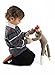 20-in Sock Monkey with Classic Brown Color Red Lips Pom Pom Hat Bowtie and White Socks