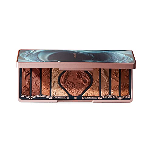 FLORASIS Floral Engraving Phoenix Makeup Palette Makeup Long Lasting Blendable Natural Eyeshadow Palette for Women (02 Retro Brown)