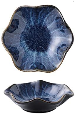 Arefen Ceramic Spoon Rest Set, Flower Shape Dish for Tea & Coffee
