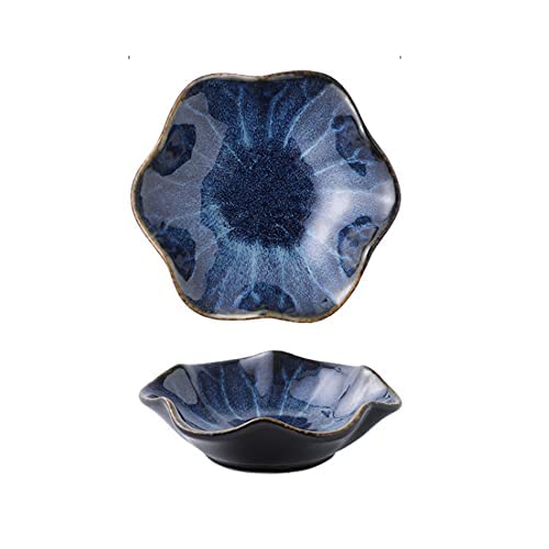 Ceramic Spoon Rest 2pcs,Tea Bag Holder Dish,Flower Shape Spoon Holder Kitchen,Sauce Dishes,Sushi Soy Dipping Bowl,Coffee Station Decor Coffee Accessories New Home Gifts Home Decor — image 1