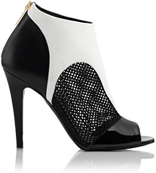 Tamara Mellon Chief Designer Jimmy Choo Game Booties 8.5 Black/White