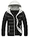 Lega Men's Winter Warm Outwear Coat Soft Shell Jacket with Removable Hood