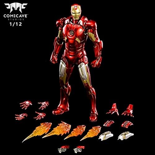Comicave Mark7 MK7 Iron Man 1/12th Scale Collectibles Figurine Action Figures Avengers 3 Infinity War Marvel Disney Model Animation Comics Gifts for Boys