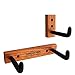 Angled Guitar Wall Hanger Display for Acoustic and Thick Body Guitars - Classic Oak