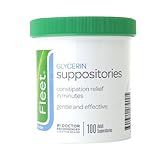 Fleet - Glycerin Suppositories, Laxative, Adult Jar, 100 Each