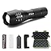 PeakPlus Rechargeable Tactical Flashlight LFX1000 (18650 Battery and Charger Included) - High Lumens LED, Super Bright, Zoomable, 5 Modes, Water Resistant - Best Camping, Emergency Flashlights primary