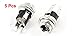 uxcell 5 Pcs 5.5mmx2.1mm DC Power Jack Socket Female Panel Mount Connector