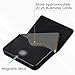 MaxGear Business Card Holder Leather Pocket Business Card Case Professional Portable Business Cards Wallets with Magnetic Shut for Men and Women, RFID-Blocking, Black