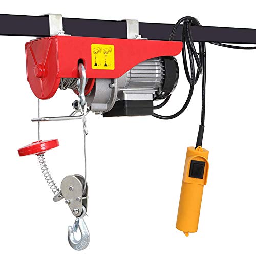 HomGarden 440LBS Electric Hoist Lift Crane Wire Cable Hoist Garage Auto