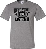 XX-Large Oxford Adult Fantasy Football Legend FFL Legend T-Shirt