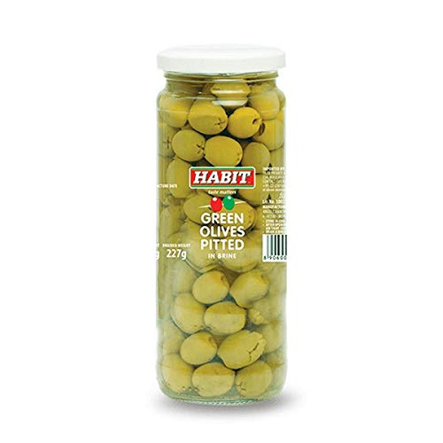 Habit Green Pitted Olives, 430g