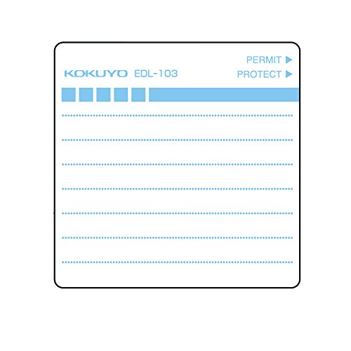 6 pieces each EDL-103N 5 colors Kokuyo floppy disk label (japan import)