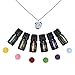 Anjou Essential Oil Necklace Gift Set, Aromatherapy Diffuser Necklace with 6 x 100% Pure Essential Oils (Lavender, Lemongrass, Peppermint, Eucalyptus, Tea Tree & Sweet Orange)