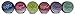 Lindy's Stamp Gang Magical Jar Set, 0.25-Ounce, Mad Hatter, 6 Per Package