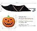Crusar Halloween Festive Vehicle Costume with Pumpkin and Black Bat Wings