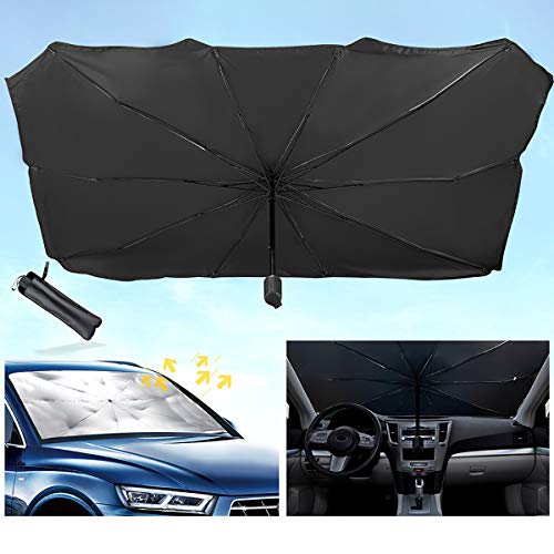 LaSyL Car Windshield Sun Shade Umbrella, Block UV Rays Sun Protector