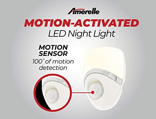Amerelle Motion Sensor Night Light, 1 Pack - Plug In Motion Sensor Light Automatically Activated Whe - medicalbooks.filipinodoctors.org