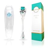 Premium Perfexion8 Derma Roller - 540 Titanium Microneedle Derma Roller 0.25 mm - Free Case - Best Roller Kit For Face To Increase Absorption of Skin Care Products - For Men and Women