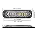 XT AUTO LED Strobe Warning Light 4.4-inch Ultra Thin Slim 10 LED Light Head Emergency Hazard Beacon Caution Flashing Police Lights for Truck Car Pickup Vehicle Amber White 4-pack