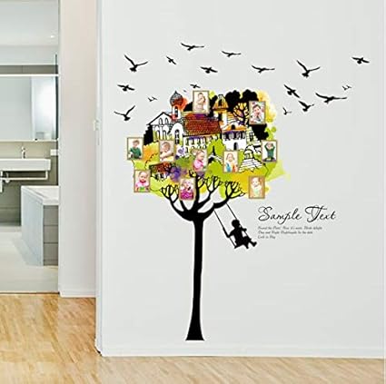 KKPS Etiqueta de la Pared de la casa del árbol Sala de Estar Dormitorio