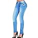 Aranza Women's Push Up Butt Lifting Stretch Skinny Jeans Levantacola Colombianos Size 10 COL 5/6 USA